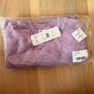 NWT Splendid Kids' Little Bow Sweatshirt & Joggers Set 3T